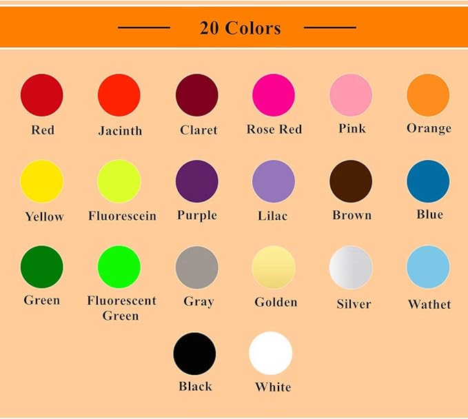 7000 Count 3/4" Round Dot Stickers Color Coding Labels, 20 Colors, 100 Sheets - Image 3