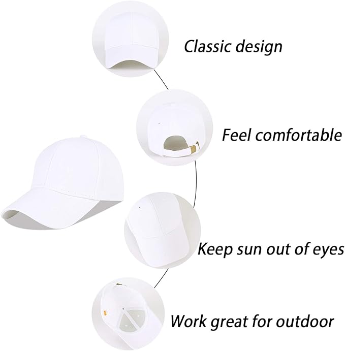 LANGZHEN Unisex Baseball Cap 100% Cotton Fits Men Women Washed Denim Adjustable Dad Hat