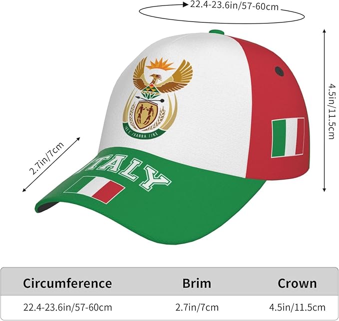 National Flags Baseball Cap for Men Women, Fashion Adjustable Sun Protection Visor Caps Trucker Hat Patriotic Caps