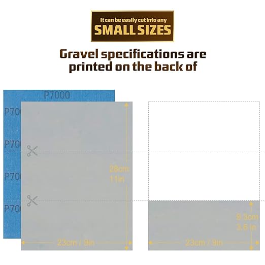 Sandpaper 7000 Grit, Wet Dry Sanding Sheets, High Performance Sand Paper - Image 2