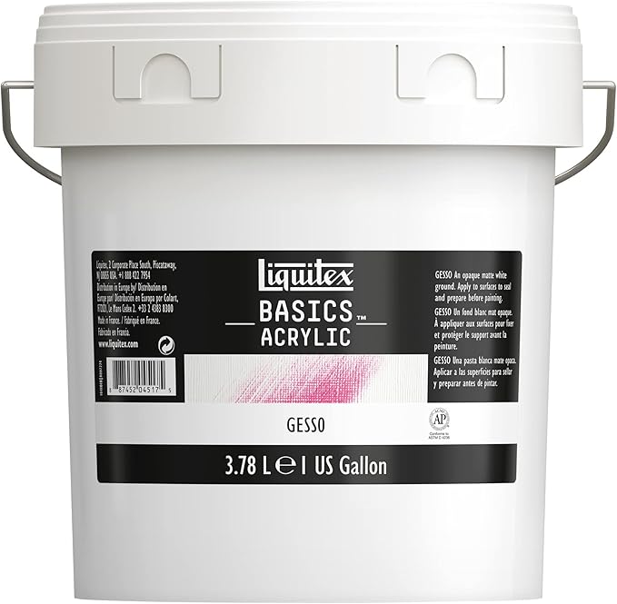 Liquitex BASICS Gesso Surface Prep Medium, 3.78L Tub by Liquitex