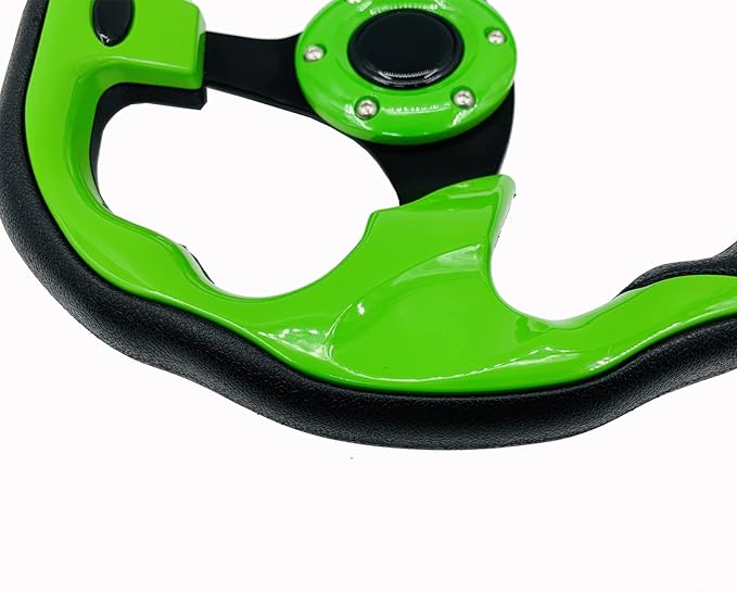 Universal Green Golf Cart Steering Wheel for EZGO RXV & TXT, Club Car DS and Club Car Precedent EZGO Yamaha Golf Car Accessories