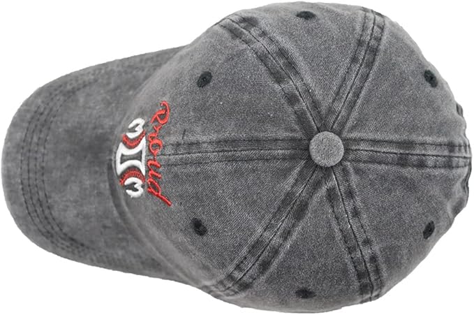 Funny Proud Softball Mom Hat for Women, Adjustable Embroidered Distressed Washed Cotton Baseball Mom Cap
