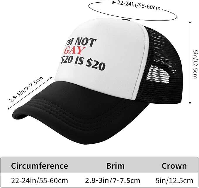 Funny Trucker Hat Funny Gag Gifts Snapback Hat for Adult Humor Fishing Cap Adjustable Mesh Sport Baseball Caps for Women Men