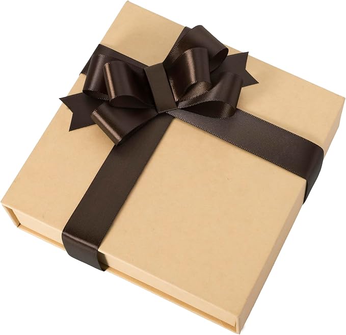 1 Inch Brown Ribbon, 50 Yards Craft Polyester Satin Ribbon Perfect - Image 4