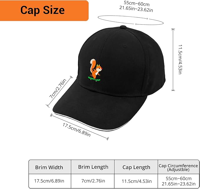 Embroidered Baseball Cap for Men Women, Breathable Cotton Adjustable Hat, Various Patterns for Casual Daily Outfits
