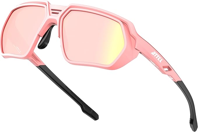 ATTCL Sports Polarized Sunglasses for Men: Womens UV400 Protection, Lightweight Wrap Around TR90 Frame for Fishing Golf