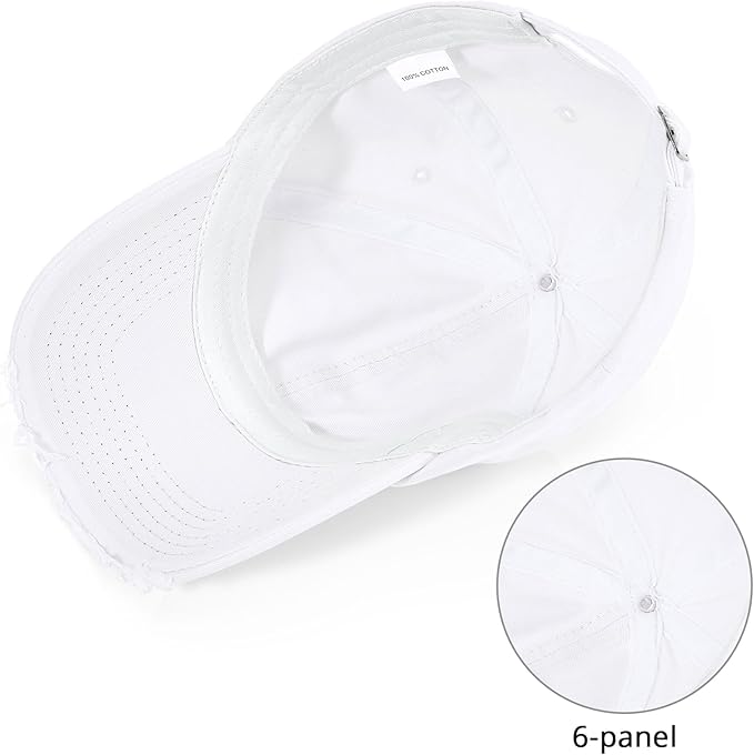 Komorebi Baseball Cap Women Men Vintage Washed Distressed Hats Adjusted Cotton Dad Hat Adjustable Trucker Headwear