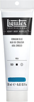 Liquitex Professional Heavy Body Acrylic Paint, 4.65-oz Tube, Cerulean Blue by Liquitex