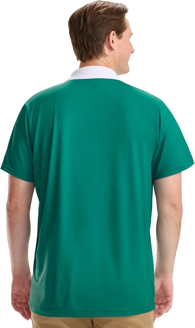 Tipsy Elves Men's Performance Golf Shirt - 4-Way Stretch, Quick Dry, Athletic Cut - Golf Polo