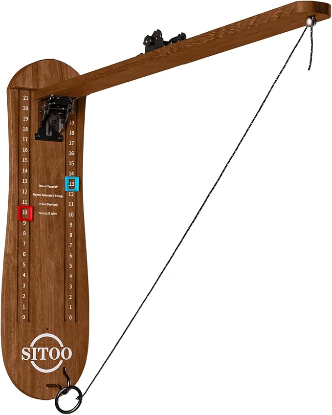 Ring Toss Game for Adults, Outdoors Games, Hook and Ring Game by SITOO