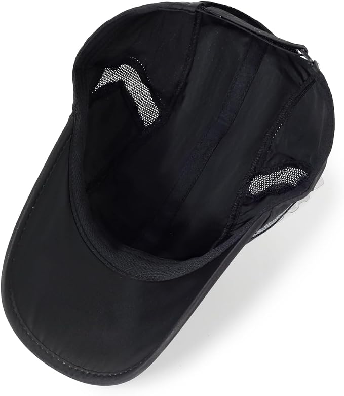 Running Hat Mesh Baseball Cap Unstructured Sports Cap Outdoors Sun Hat for Men Women
