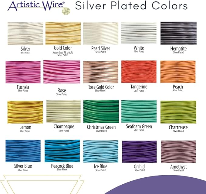 Artistic Wire, 20 Gauge Tarnish Resistant Colored Copper Craft Wire, Powder Blue - Image 4