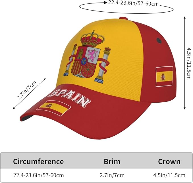 National Flags Baseball Cap for Men Women, Fashion Adjustable Sun Protection Visor Caps Trucker Hat Patriotic Caps