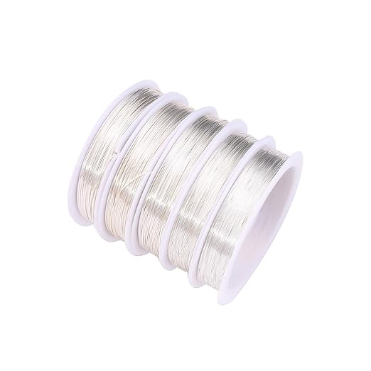 Silver Copper Wire 0.3mm Bead Cord - Image 3