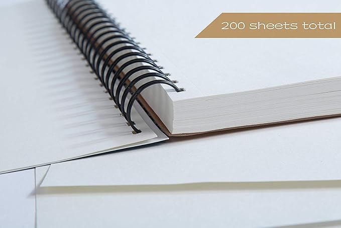 Bachmore Sketchpad 9X12 Inch, 100 Sheets of Spiral Bound Sketch Book - Image 3
