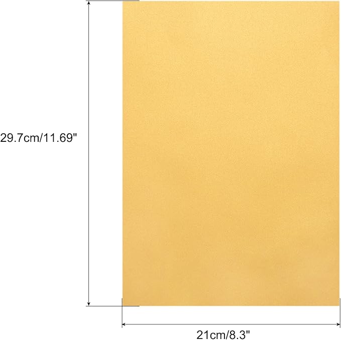 MECCANIXITY Colored Vellum Paper, 40 Sheet Gold Transparency 11.7 x 8.2 - Image 2
