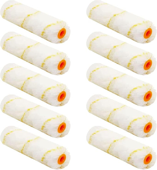 10 Pieces Paint Roller Cover, 6 inch Microfiber Roller Covers, Washable Covers by Hubaow