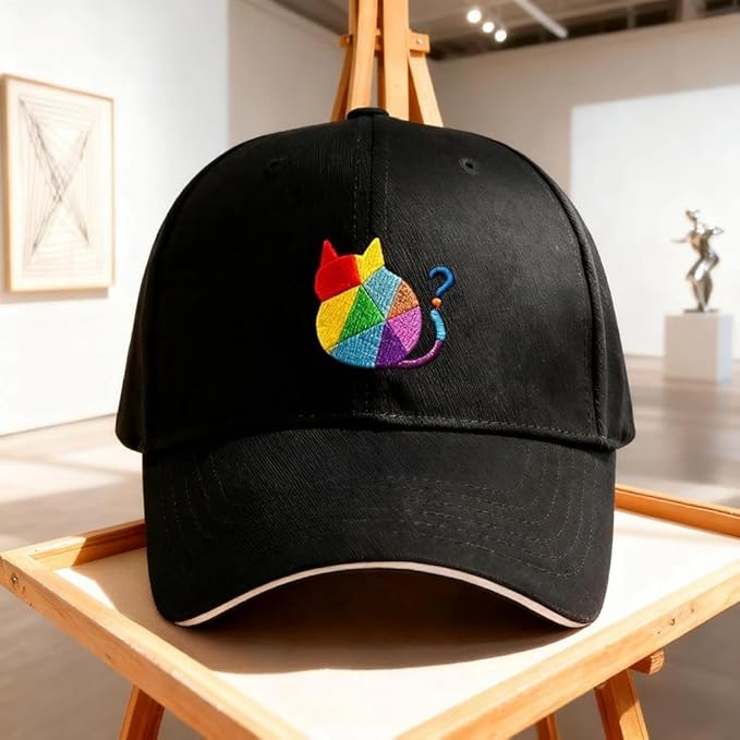 Embroidered Baseball Cap for Men Women, Breathable Cotton Adjustable Hat, Various Patterns for Casual Daily Outfits