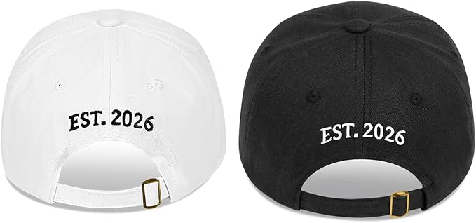 Embroidered Baseball Cap Women Men Engagement Anniversary Honeymoon Wedding Gifts Newlyweds Couples Adjustable Hats