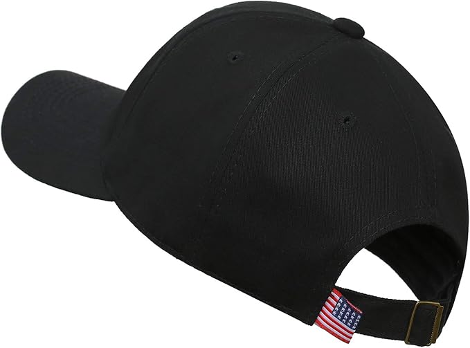 IIN American Flag Baseball Cap for Men Women Low Profile USA Army Tactical Operator Military Plain Dad Hat