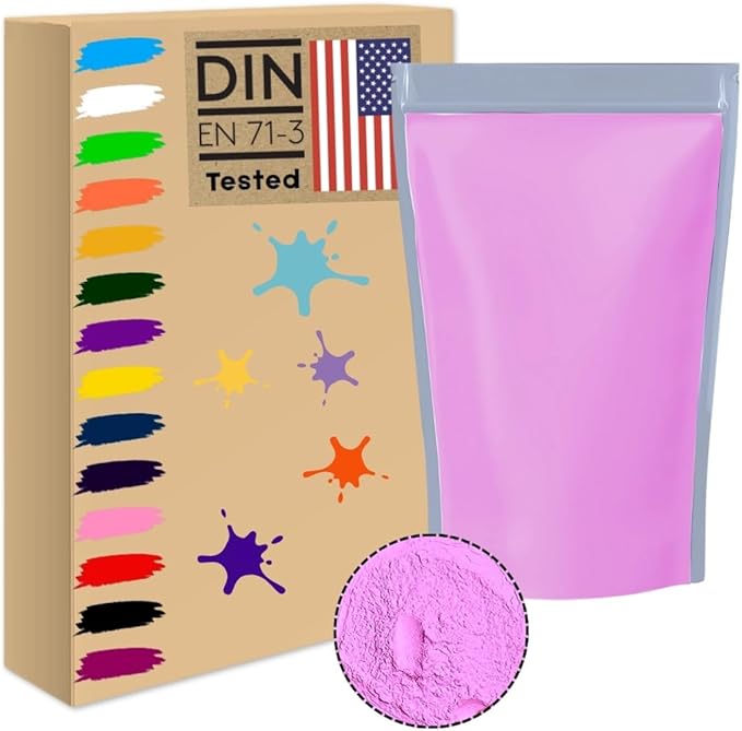 2.2lb/1kg pink Holi color powder rangoli non toxic bulk organic washable by Unknown