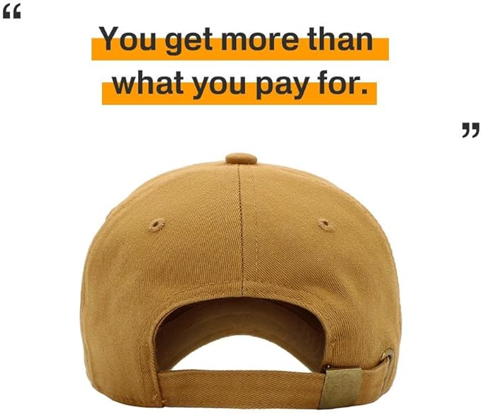 KBETHOS Classic Unisex Cotton Adjustable Low Crown Baseball Cap – Plain Dad Hat