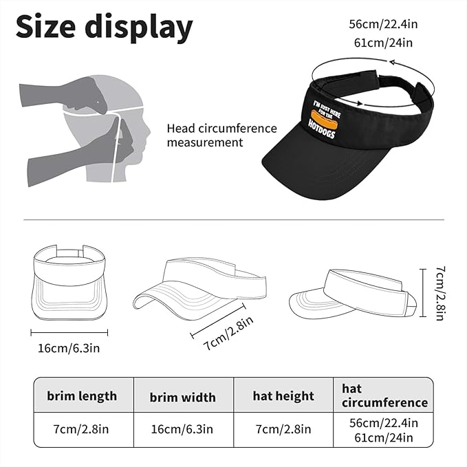 I'm JUST HERE for The Hotdogs Hats for Men Baseball Caps Trendy Washed Workout Hats Light Weight