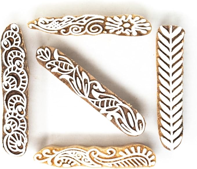 Hashcart Wooden Stamp Block, Printing Stamp Design Set | Block - Image 2