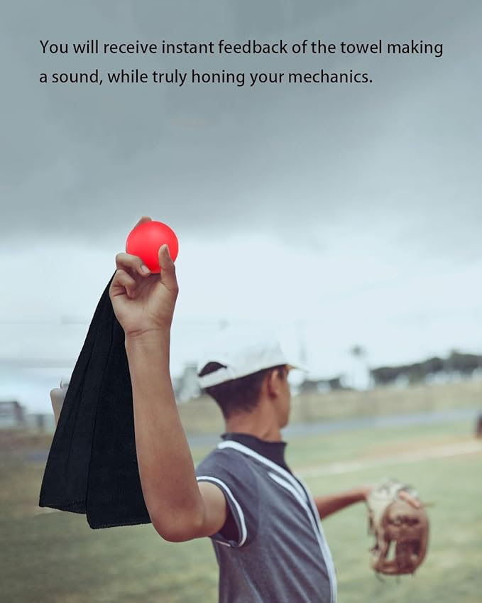 Baseball&Softball Pitching Towel Trainer for Fastball, Changeup, Curveball Precision and Power, Portable Versatile Drill Tool for Consistent Form and Performance Improvement