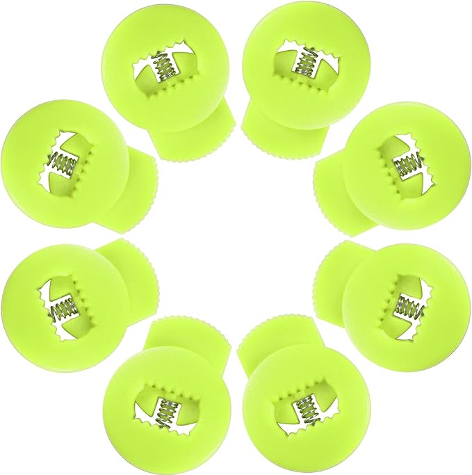 Glove Locks, 8-Pack Baseball/Softball Glove Lace Locks – Vibrant Colors, No Retie Knots, Spring-Lock Tech, Durable Design.