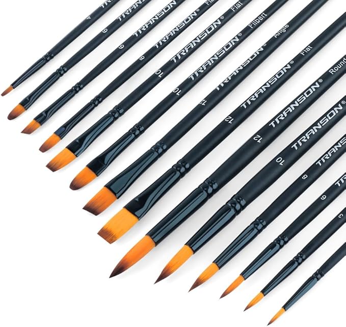 Transon 14pcs Artist Paint Brushes - Image 7