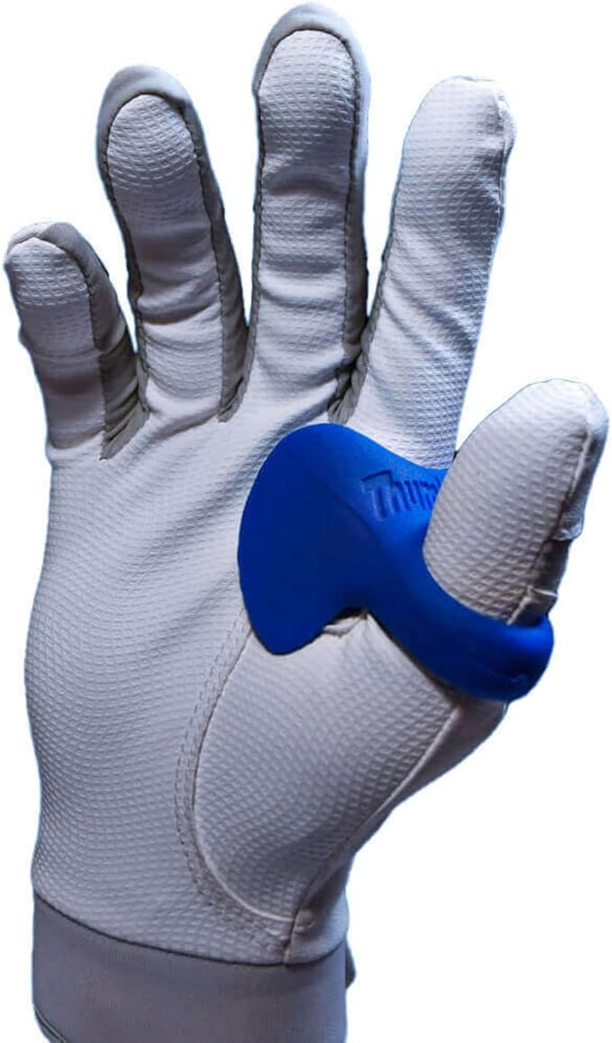 ThumbPRO Baseball Thumb Guard - Batting Aid & Grip Enhancer - Reduces Sting, Improves Swing - for Baseball & Softball - All Levels, Left/Right Hand - 3 Sizes