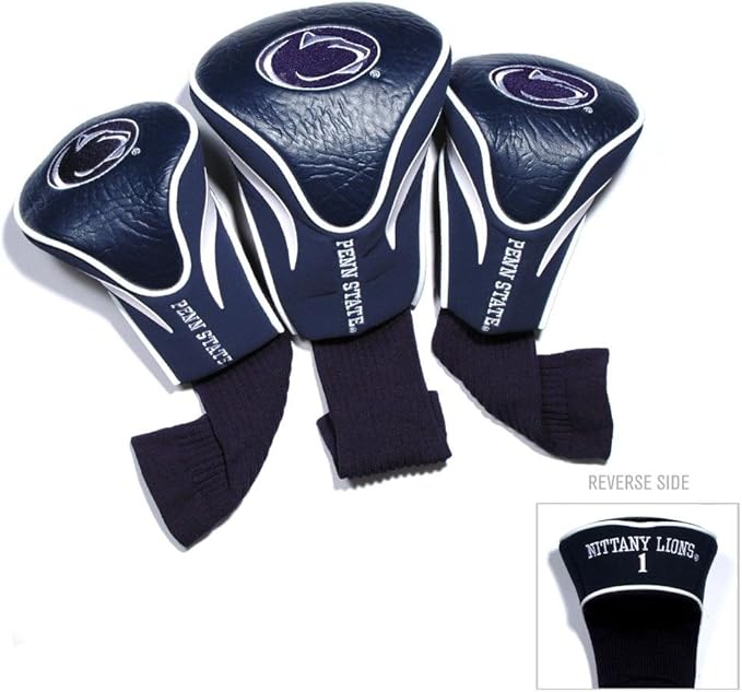 Team Golf NCAA Florida Gators Contour Golf Club Headcovers (3 Count) Numbered 1, 3, & X, Fits Oversized Drivers, Utility, Rescue & Fairway Clubs, Velour Lined for Extra Club Protection