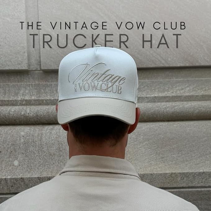 Vintage Faith & Forever Trucker Hat | Men & Women | Christian Cross Jesus Hats | Bachelorette Bride Hat | Cotton | Snapback
