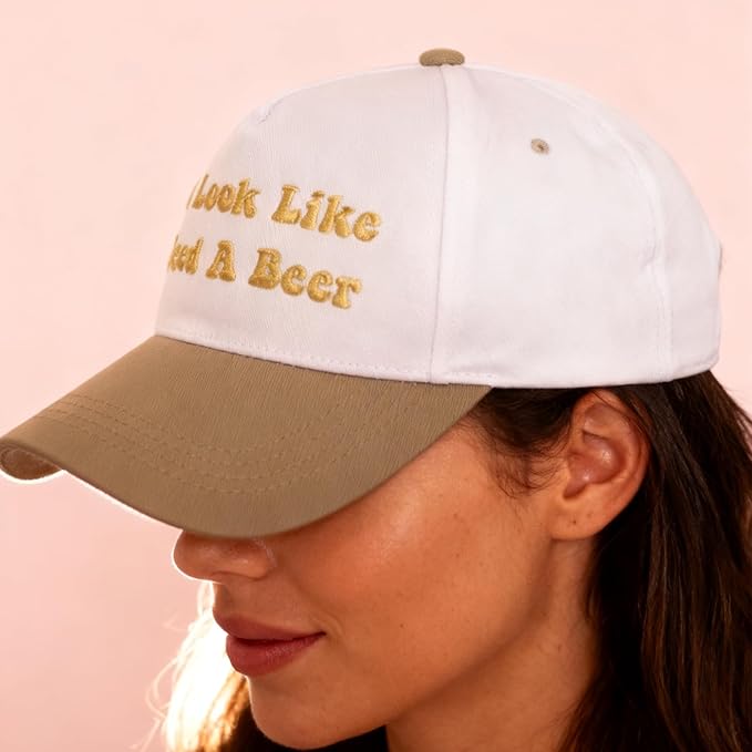 Hat Funny Embroidered Trucker Hat Adjustable Two Tone Snapback Canvas Baseball Cap for Womens