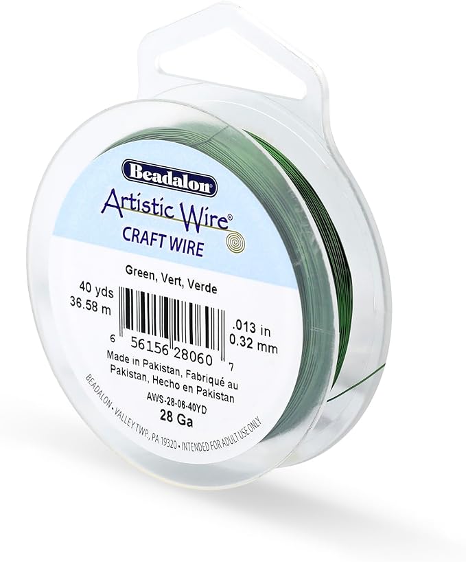 Artistic Wire, 28 Gauge Tarnish Resistant Colored Copper Craft Wire, 40 yd by Unknown