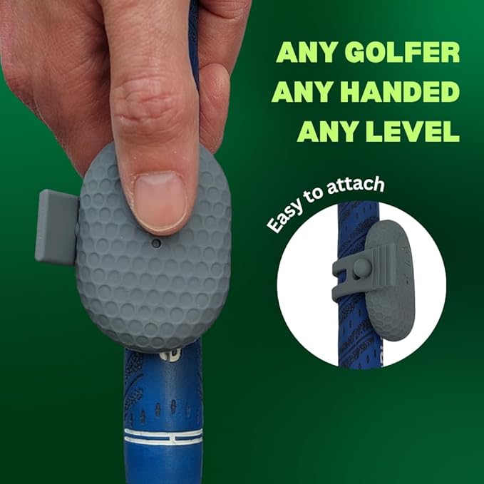SnapSwing Hands-Free Golf Swing Recorder – Instantly Film Every Swing from Your Club Grip – Fix Your Swing Faster Without a Coach – Bluetooth Remote, Fits Any Golf Club