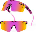2-Sizes Kids Youth Baseball Sunglasses Men Women Vipers Sunglasses Softball Boys Girl True Polarization &UV Protection