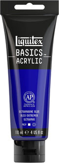 Liquitex BASICS Acrylic Paint, 118ml Tube, Ultramarine Blue by Liquitex