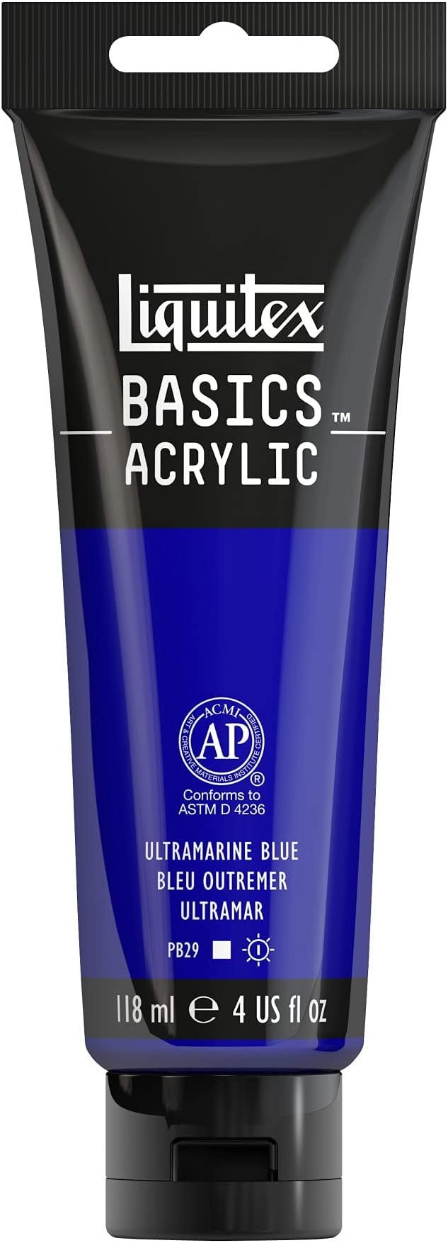 Liquitex BASICS Acrylic Paint, 118ml Tube, Ultramarine Blue by Liquitex