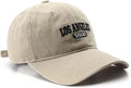 Los Angeles Hat Vintage Cotton Baseball Cap Unisex Dad Hat Sun Hat for Men and Women