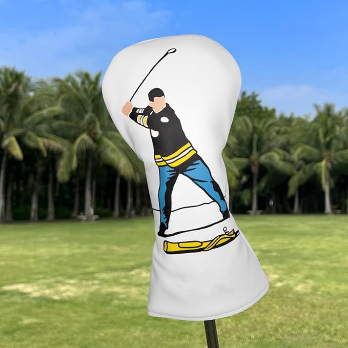 Barudan Golf Funny Golf Head Covers Premium Funny Driver Headcover, 3 Wood Headcover (Fairway Wood Head Cover), Hybrid Headcover fits for All Brand