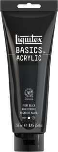 Liquitex BASICS Acrylic Paint, 250ml Tube, Ivory Black by Liquitex