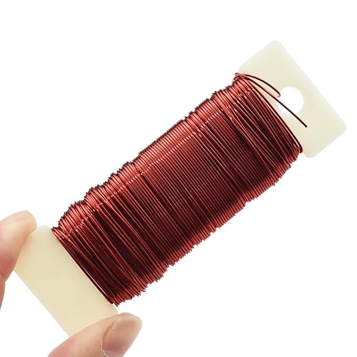 HAHIYO 22Gauge Red Metal Floral Wire - Image 7