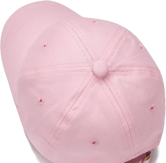 Edoneery Baseball Cap for Kids-Adjustable Washed Cotton Golf Toddler Hat for Boys & Girls