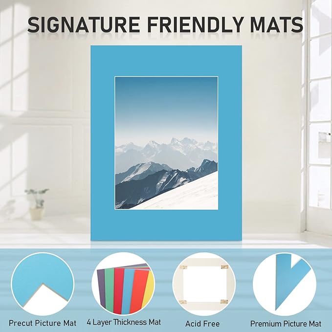 60 Pack Picture Mats 11 x 14 Inch Frame Mattes Matting - Image 3