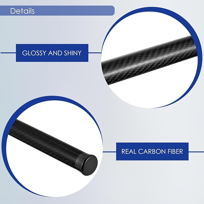 Carbon Fiber Golf Travel Bag Support Rod - Thick Anti-Impact Cover and Lightweight Travel Golf Bag Support Pole, Golf Club Travel Protection Kit