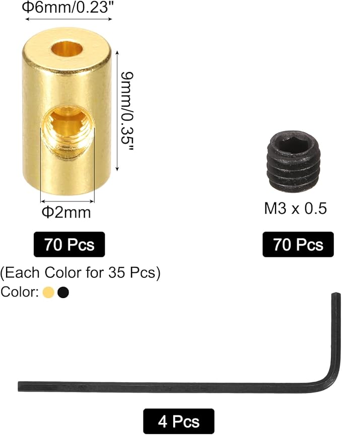 MECCANIXITY 70 Pcs Metal Locking Pin Backs, Locking Pin Keepers Clasp 9mm - Image 2