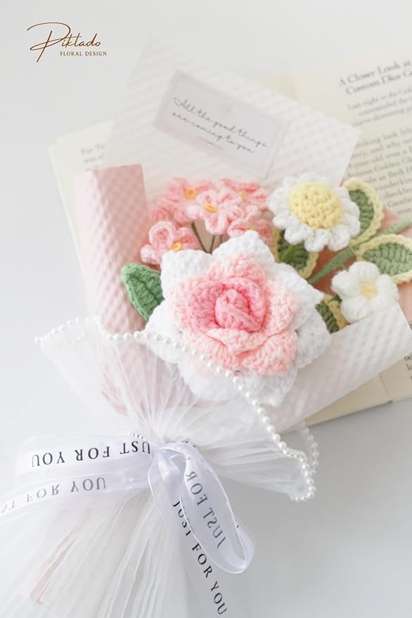 Handmade Crochet Rose Daisy as a Gift - Image 5